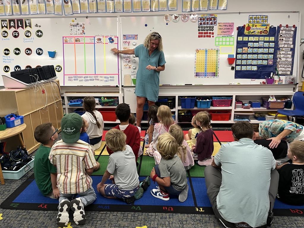 Students learned new routines on the first day. 