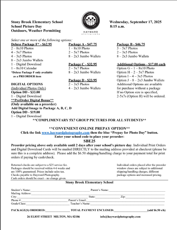 Picture Day Flyer