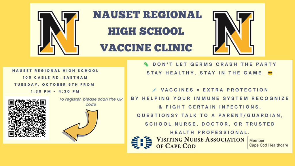 NRHS Vaccine Clinic on Friday, 10/6