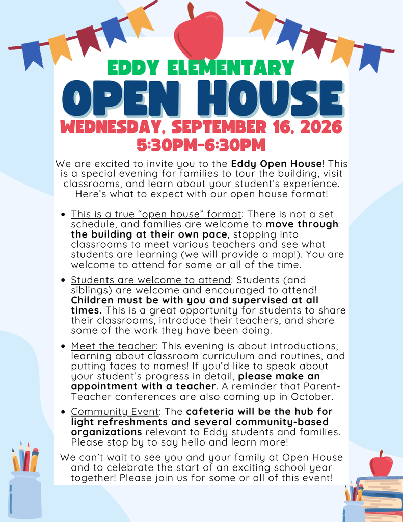 Eddy Open House 9.16.26
