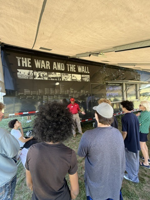 NRHS Students visit The Wall that Heals, a 3/4 scale replica of the Vietnam Memorial