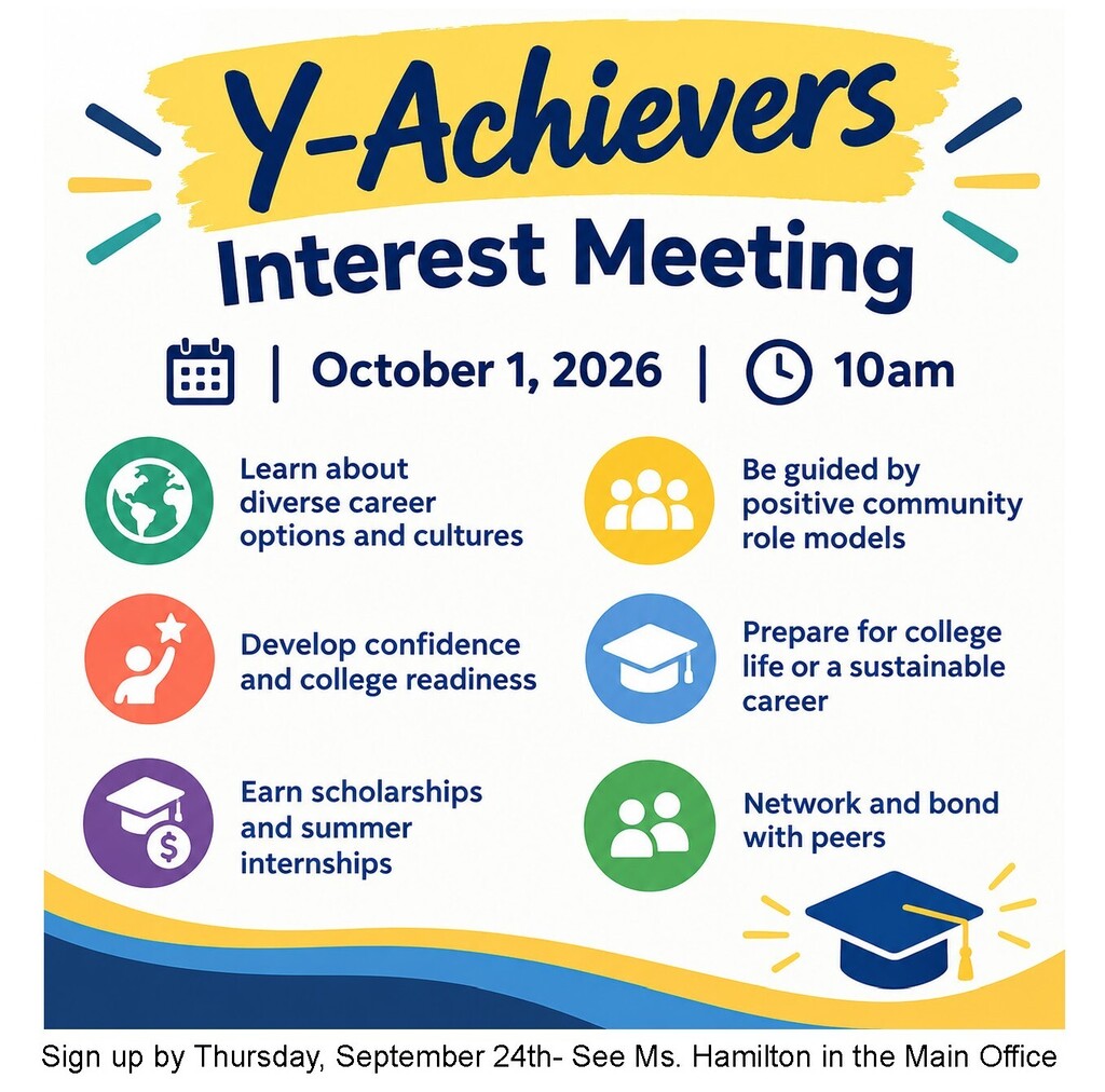 Flier for the Nauset Y-Achievers Program