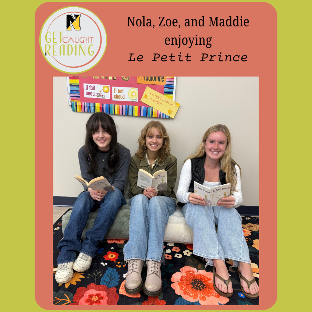 Get Caught Reading: French V students