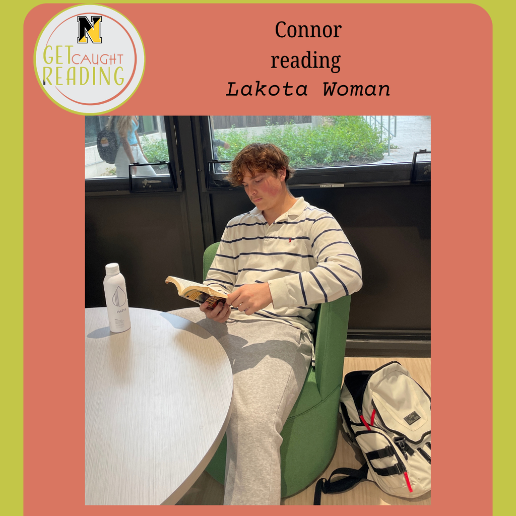 Connor catching up on some reading