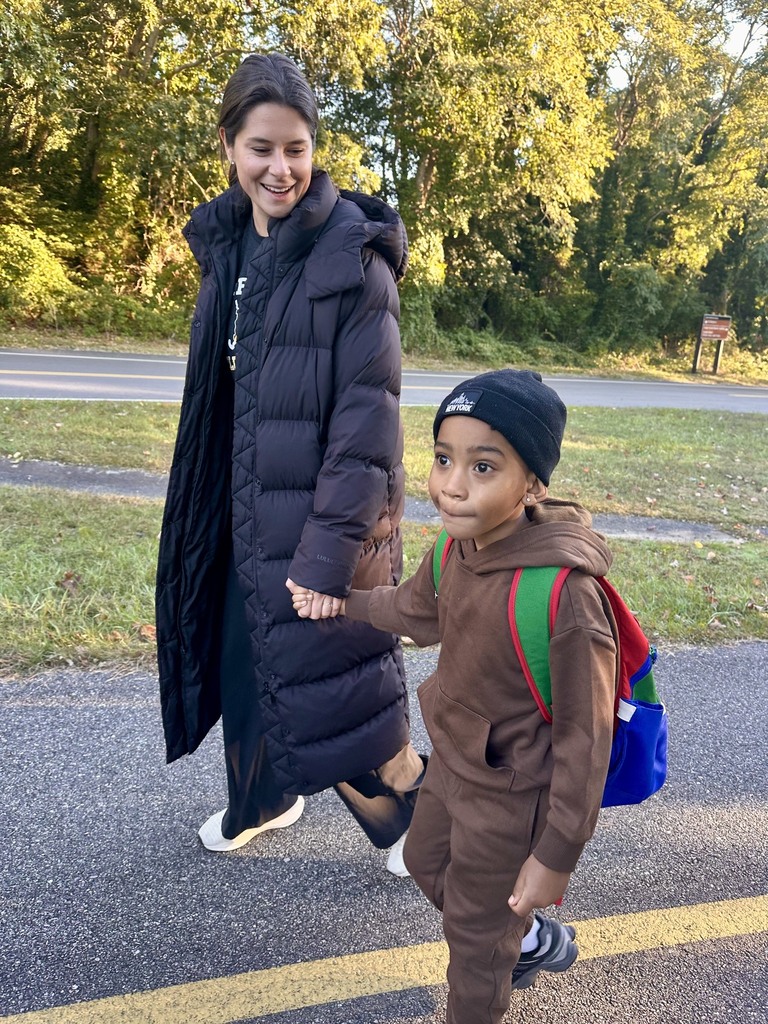teacher and student walking