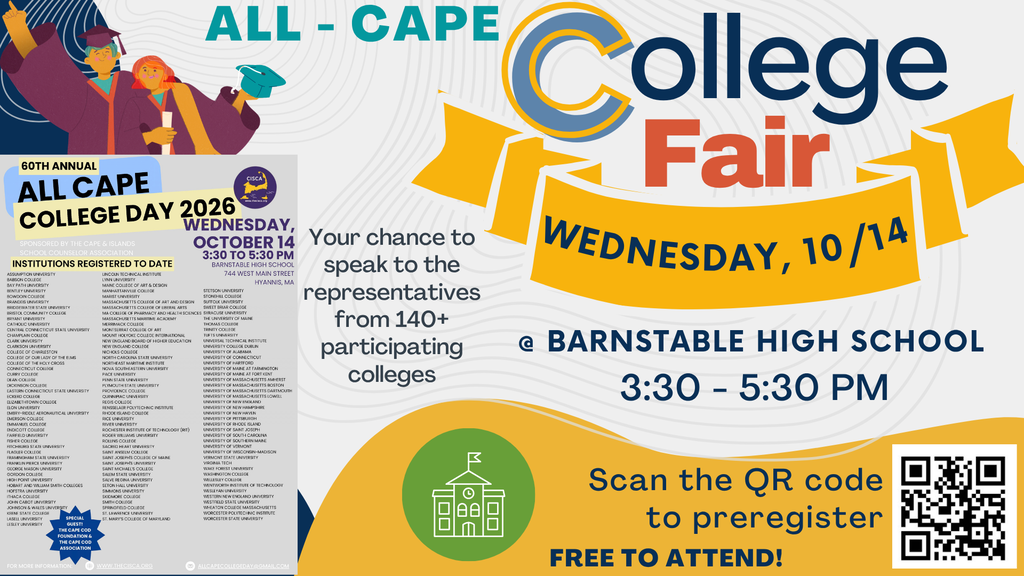 Reminder: All Cape College Fair on 10/14