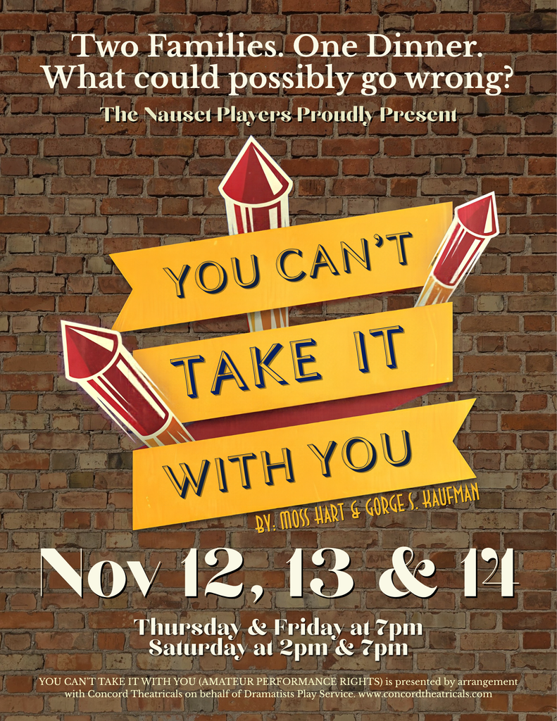 Fall Play: "You Can't Take it With You" flyer