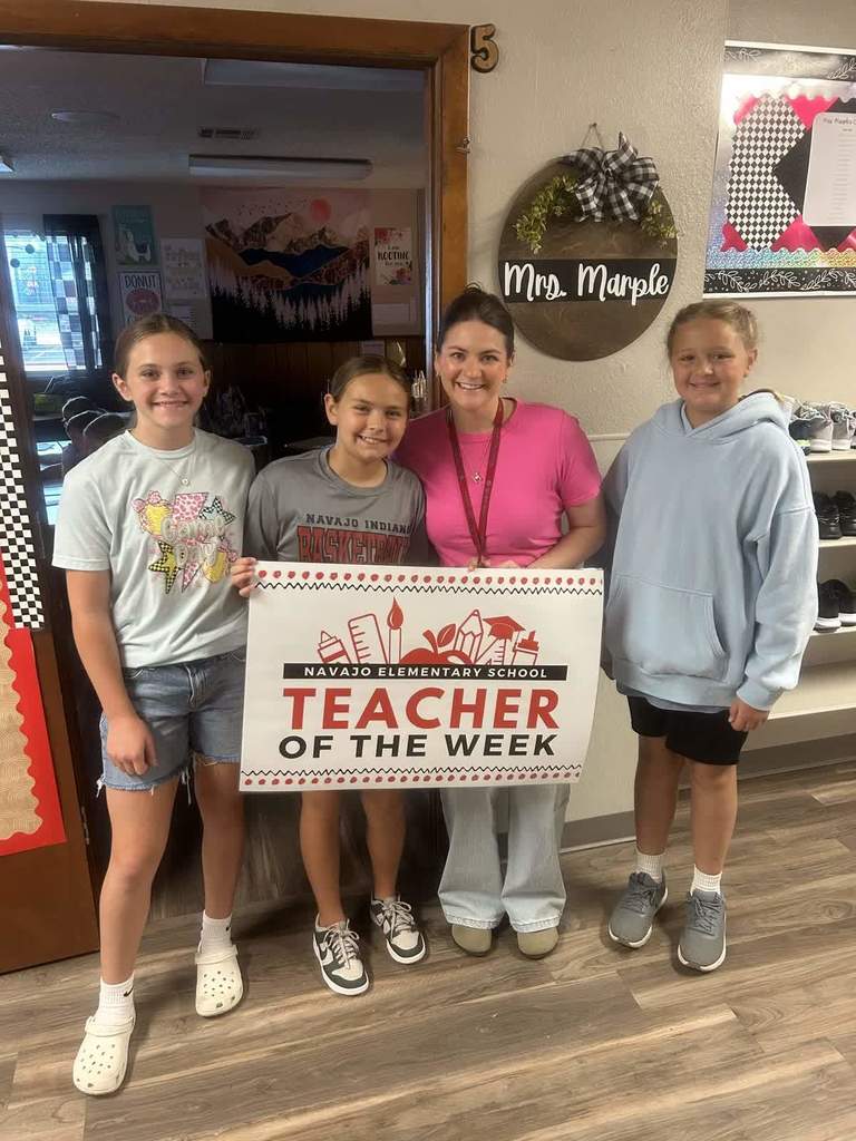 Our elementary teacher of the week is Mrs. M Marple!