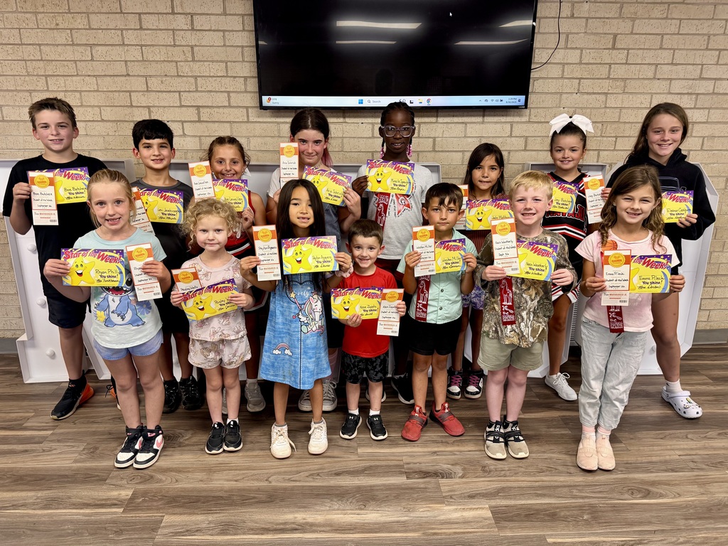 Our pk-6th grade students of the week