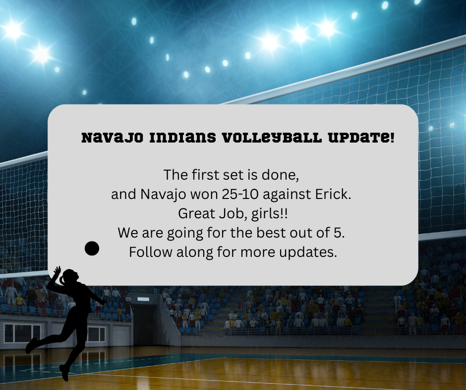 navajo volleyball wins 1st game