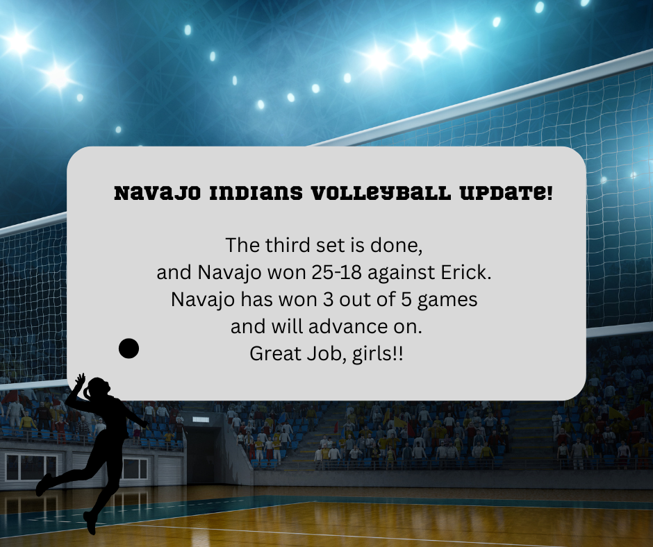 Navajo wins 3 out of 5 games vs erick and advances!
