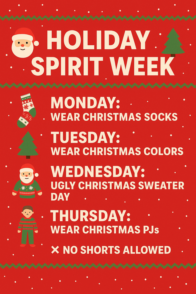 Christmas Dress Up Days