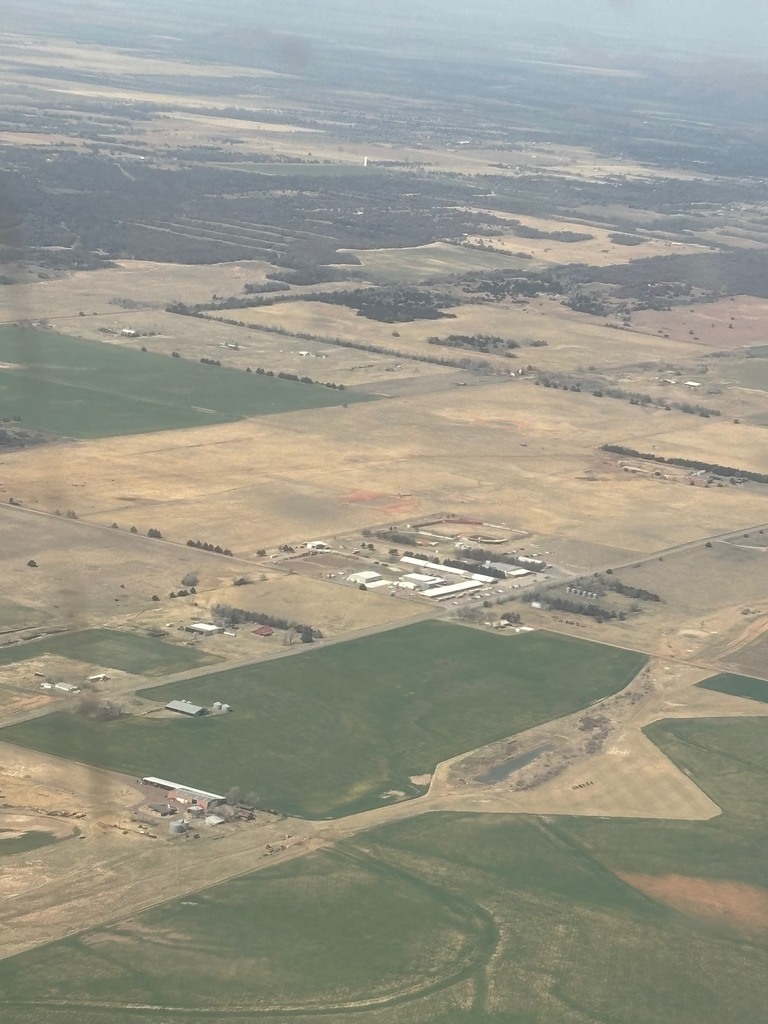 Aerial view of Navajo from inside the plane