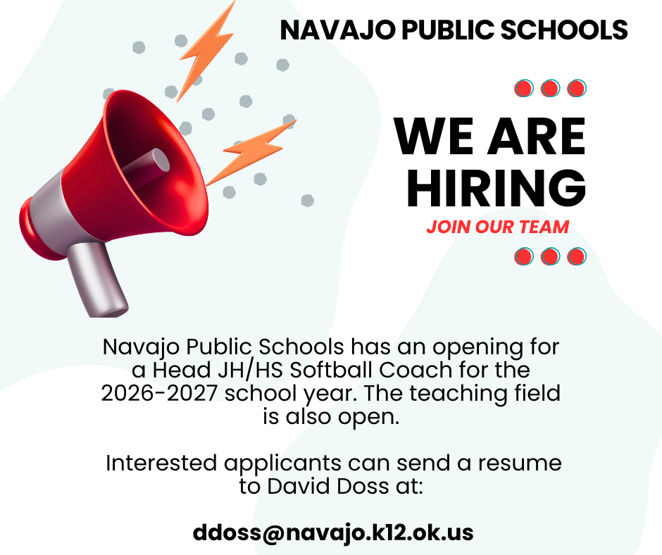 Hiring flyer with a red microphone