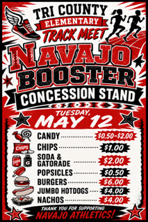 Flyer with concession prices