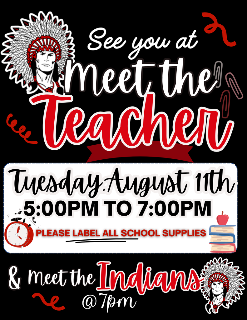 Meet the teacher tonight 5-7
