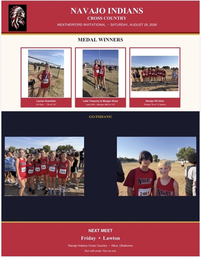 Cross country meet at the Weatherford invitational!