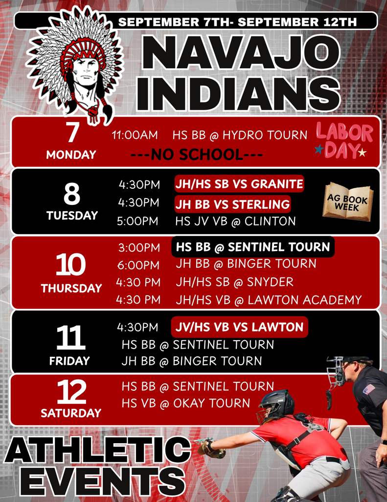 This weeks athletic events