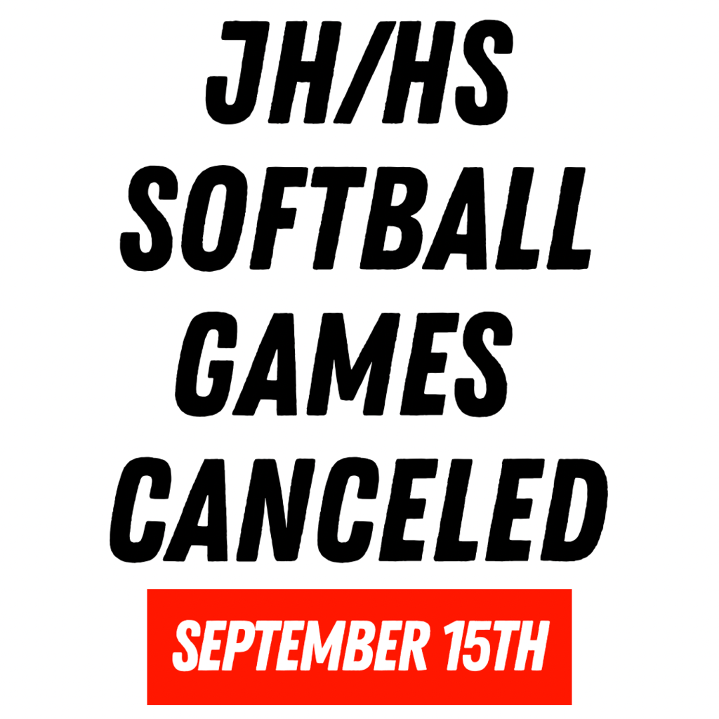 softball games canceled