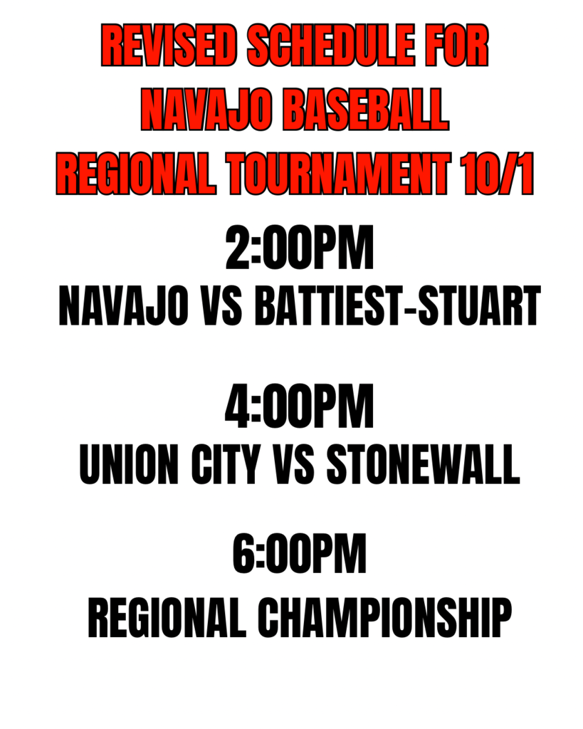 Updated Regional Schedule