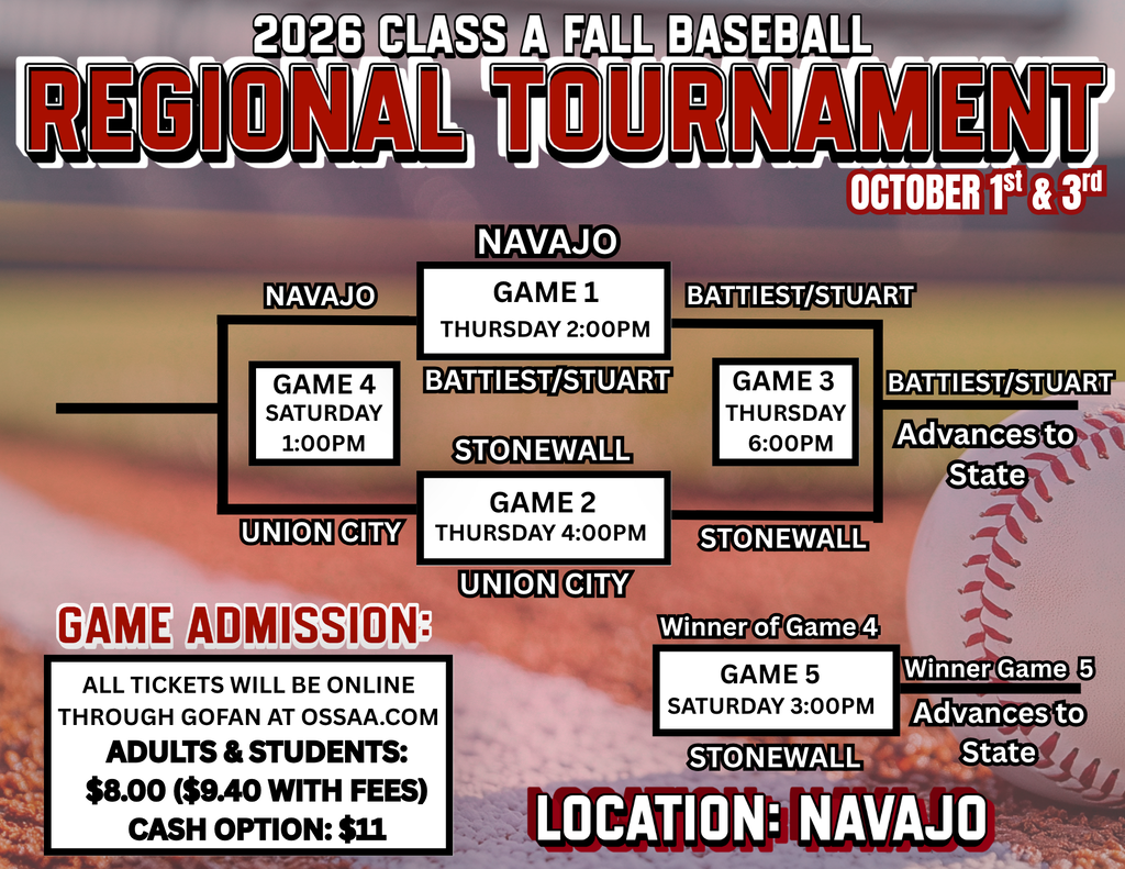Updated regional schedule 