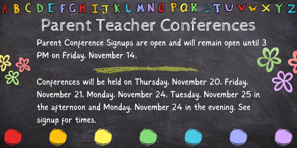 Parent Teacher Conference Signup Graphic