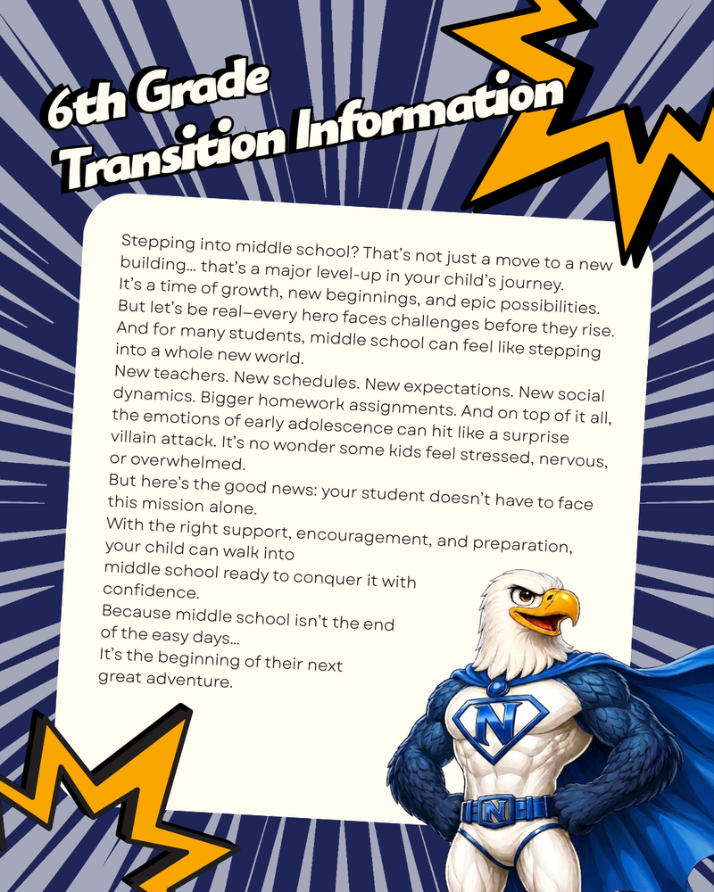 6th Grade Transition Information for Students