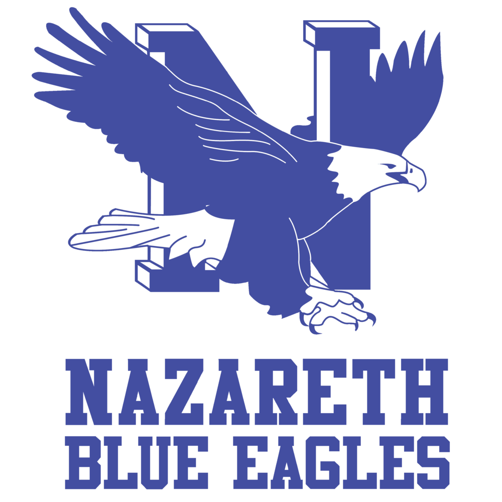 The Nazareth Area School District Blue Eagles Logo