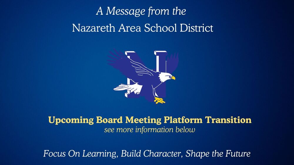 Upcoming Board Meeting platform transition
