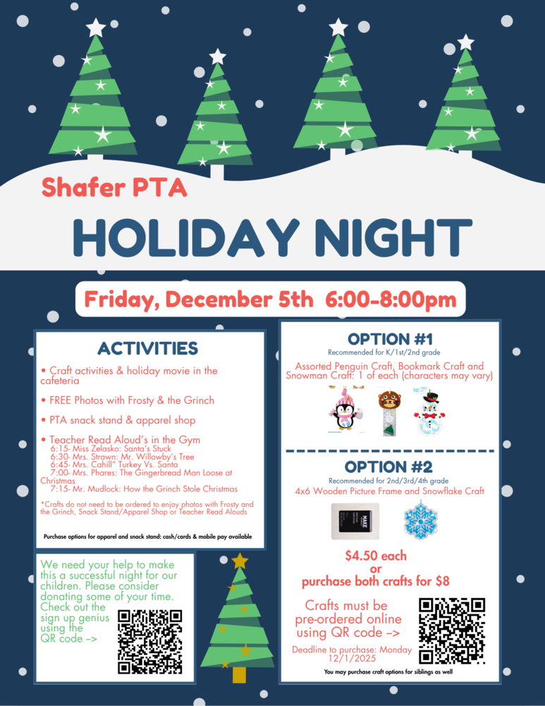 Shafer's Holiday Night