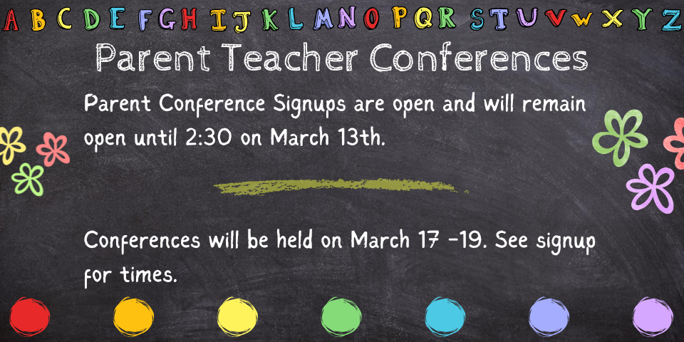 Parent Teacher Conference Signup Graphic