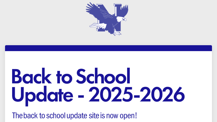 Back to School Update site is now open!