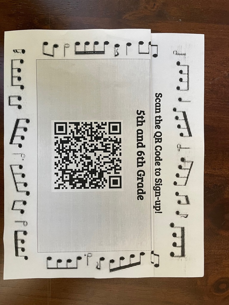 QR Code to Sign Up