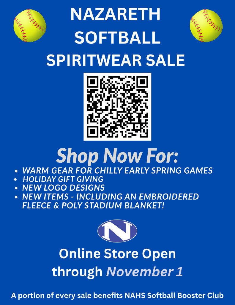 Nazareth Softball SpiritWear Sale