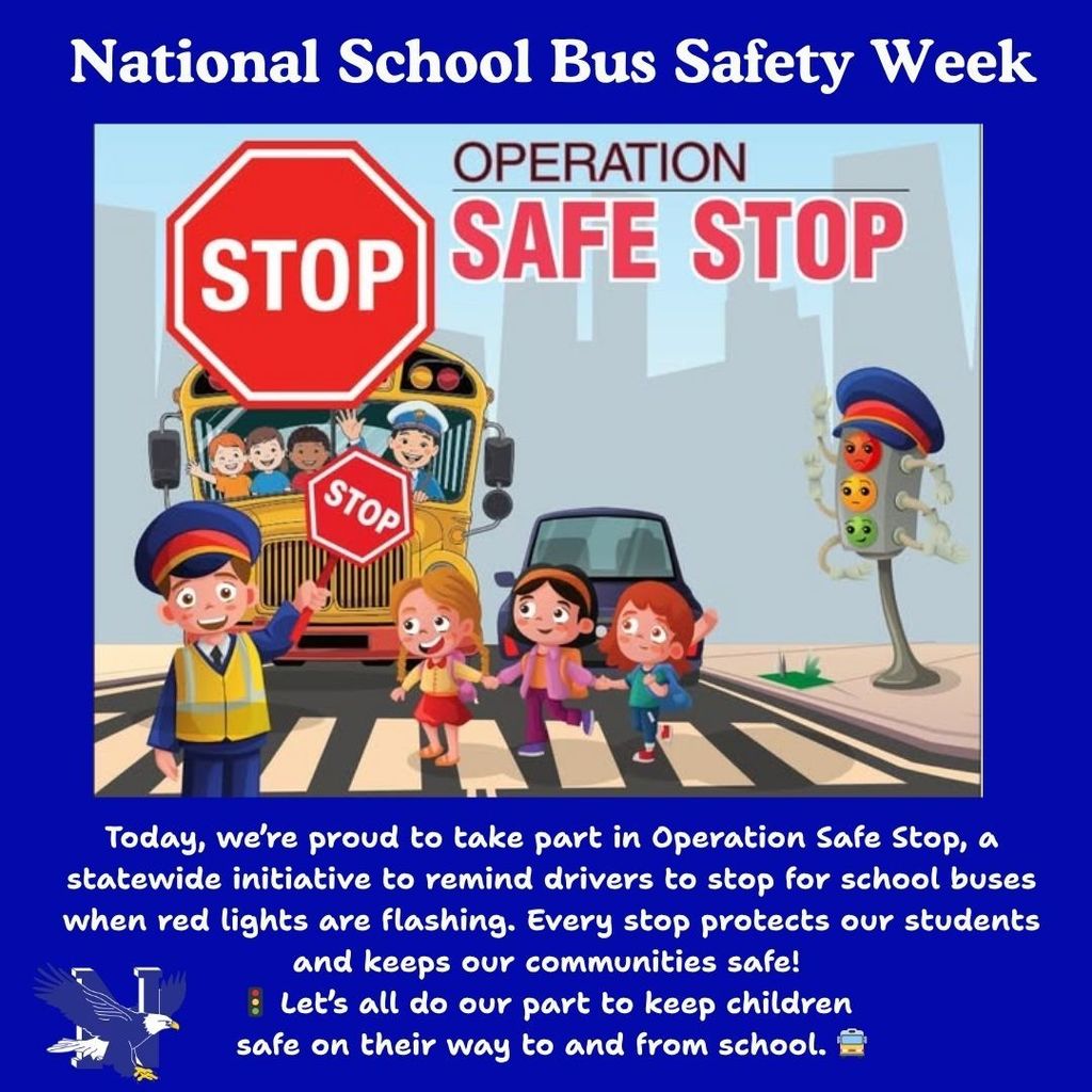 Today, we’re proud to take part in Operation Safe Stop, a statewide initiative to remind drivers to stop for school buses when red lights are flashing. Every stop protects our students and keeps our communities safe! 🚦 Let’s all do our part to keep children safe on their way to and from school. 🚍