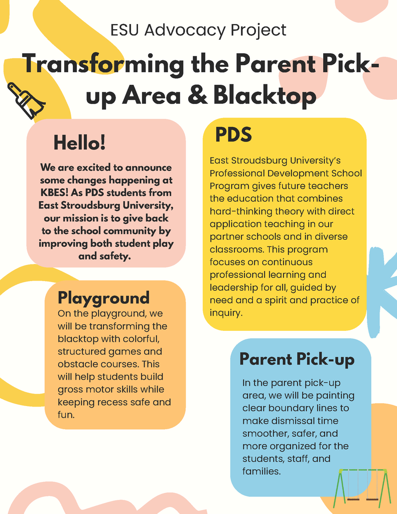Transforming the Parent Pick up area and blacktop flyer