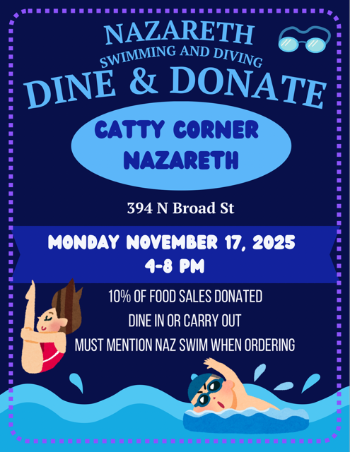 Swim Dive Dine and Donate 11/17/25