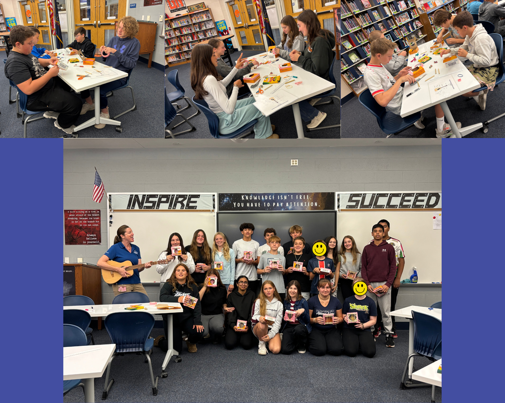 Students learning about employment opportunities with Martin Guitar