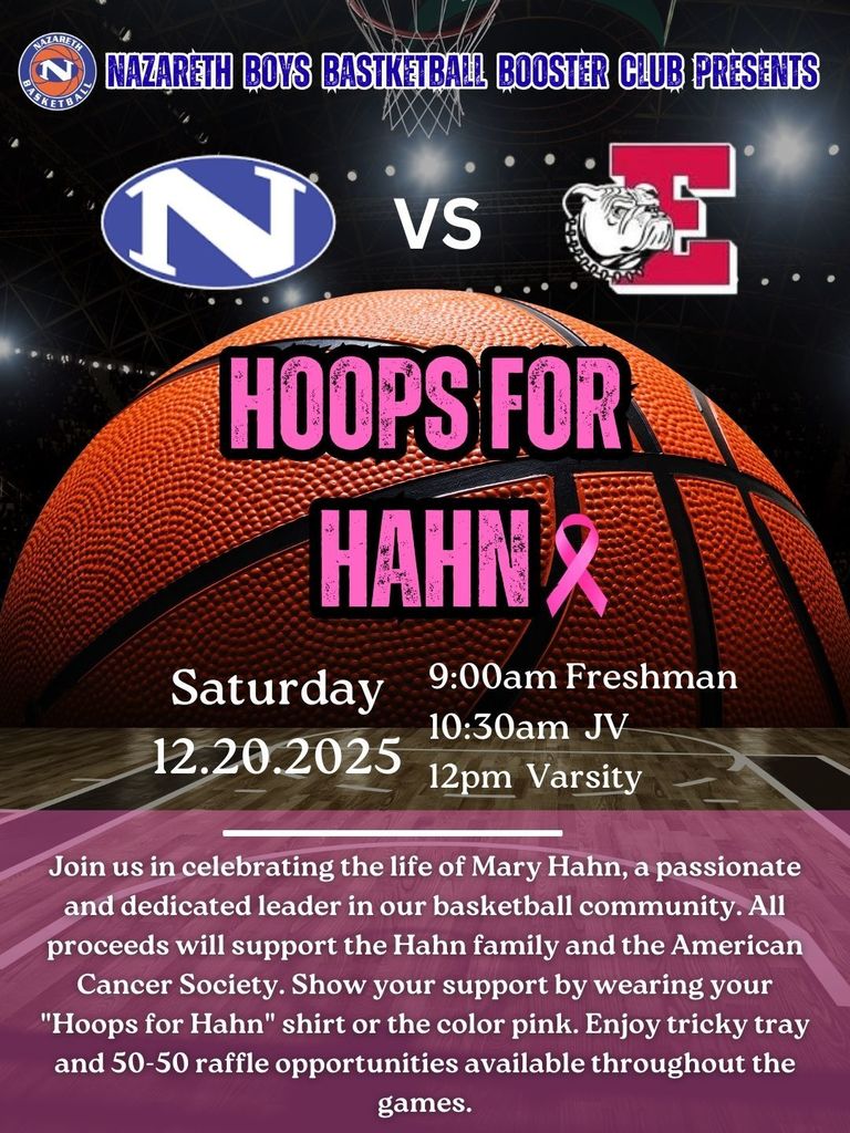 Hoops for Hahn - Saturday, Dec 20