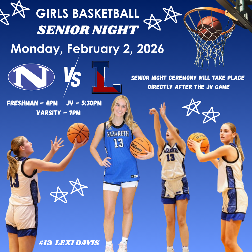 Nazareth Girls Basketball Senior Night - 2/2/26
