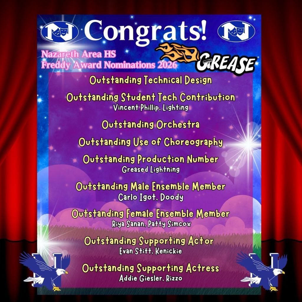 Grease Freddy Award Nomination