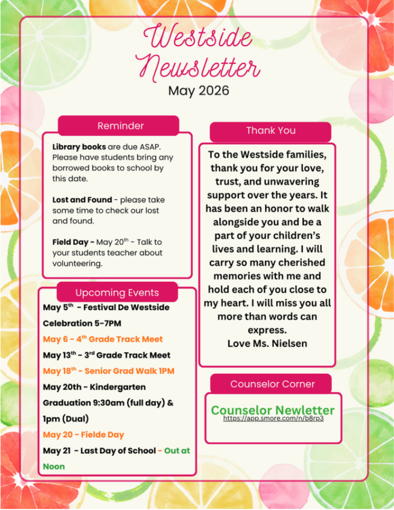 May Newsletter