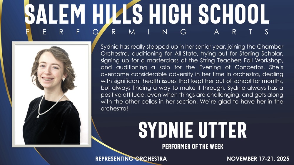 Performer of the Week-Sydnie Utter