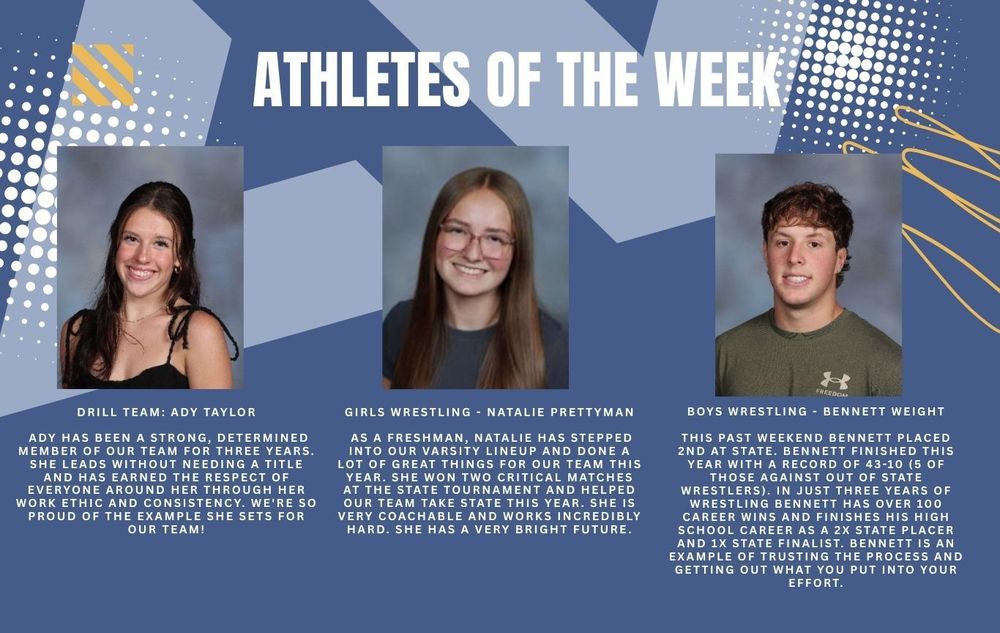 Athletes of the Week- bios