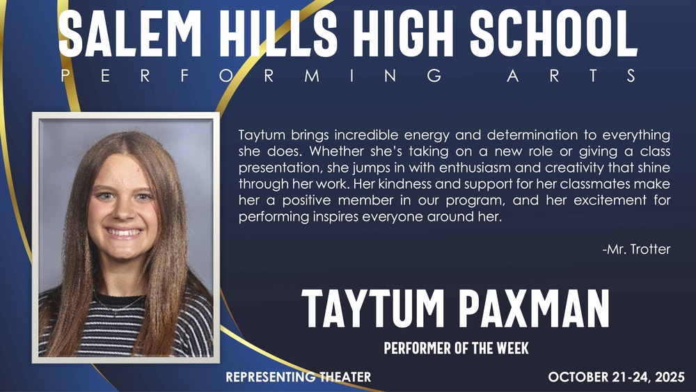 Performer of the Week: Taytum Paxman