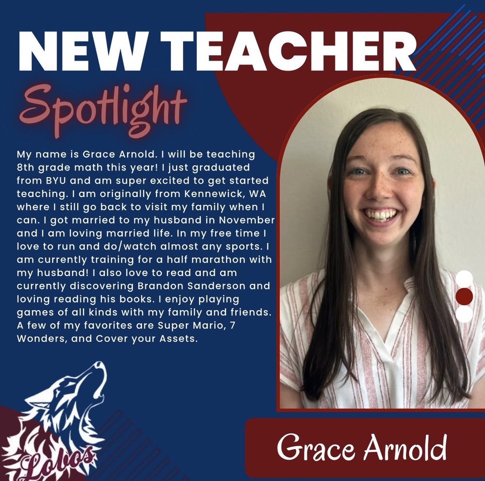 New Teacher Spotlight - Grace Arnold