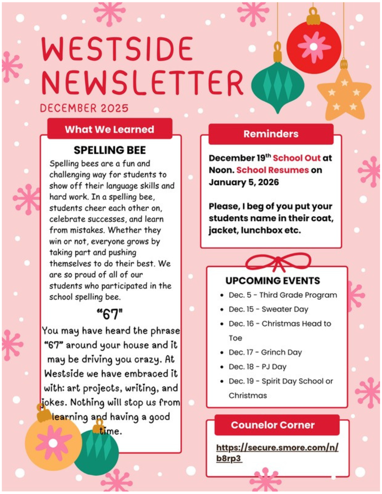 December Newsletter