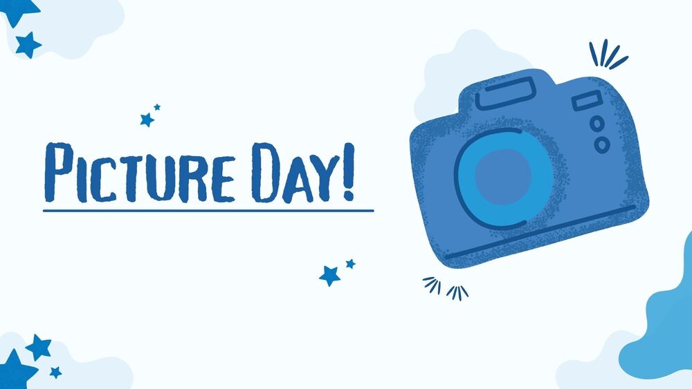 Camera with words saying Picture Day