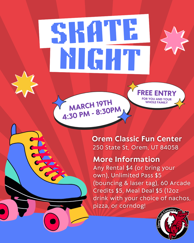 Cherry Creek Skate Night at Classic Fun Center