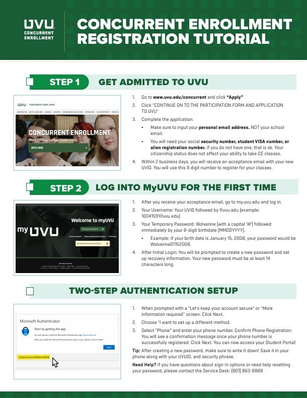 UVU Concurrent Enrollment